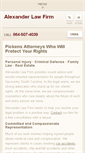 Mobile Screenshot of alexanderlawfirmsc.com