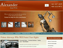Tablet Screenshot of alexanderlawfirmsc.com